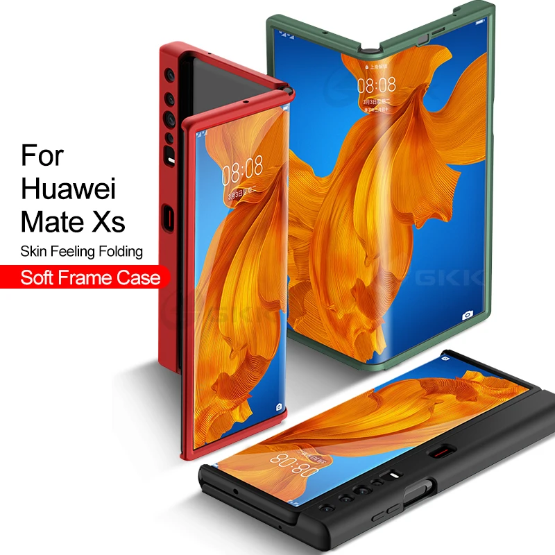 

Чехол Gkk из жидкого силикона для Huawei Mate Xs, чехол с мягкими краями и защитной пленкой для экрана Huawei Mate Xs, чехол Coque