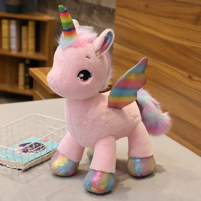 New Giant Size Unicorn Plush Toy Soft Stuffed Cartoon Unicorn Dolls Animal Horse High Quality Gift for drop shipping Cute pillow