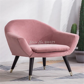 

21%Nordic Single Lazy Sofa Balcony Lounge Chair Small Apartment Modern Minimalist Small Sofa Chair Bedroom Living Room Chair