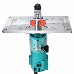 Table de routeur de charpentier en Aluminium, plaque d'insertion, banc multifonctionnel pour le travail du bois, Machine à tailler, planche à graver 