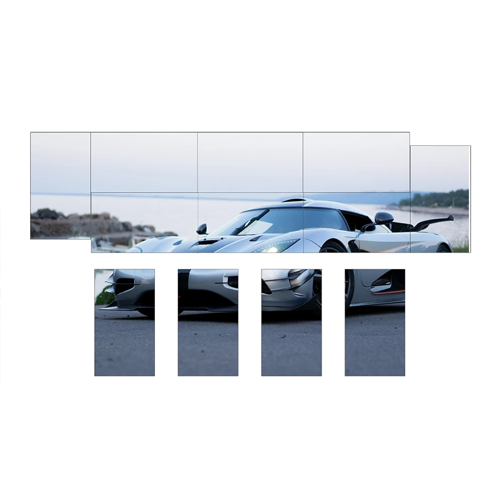 4K креативный настенный видеоконтроллер для 12 единиц, креативный настенный видеопроцессор, неправильный видеонастенный процессор