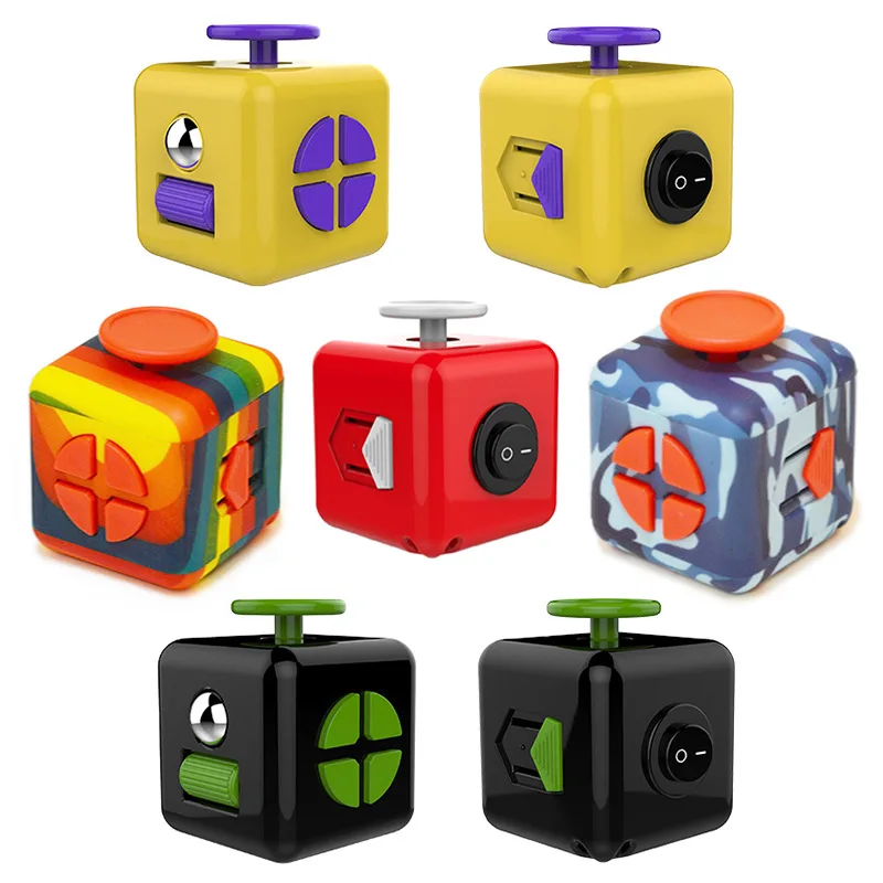 Latest Autism ADHD Fidget Toys Funny Squeeze Stress Anxiety Dice Relief Antistress Office Desk Finger Toy | Игрушки и хобби