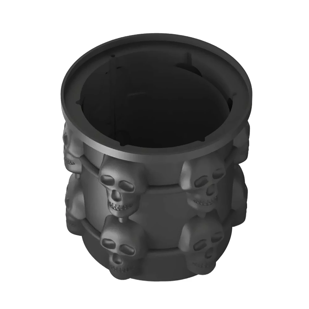 3D Силиконовый Ледогенератор с черепом, ведро для пива, ведро для льда, контейнер для дома, для улицы, сделай сам, Ледогенератор, кухонные, барные, вечерние, инструменты