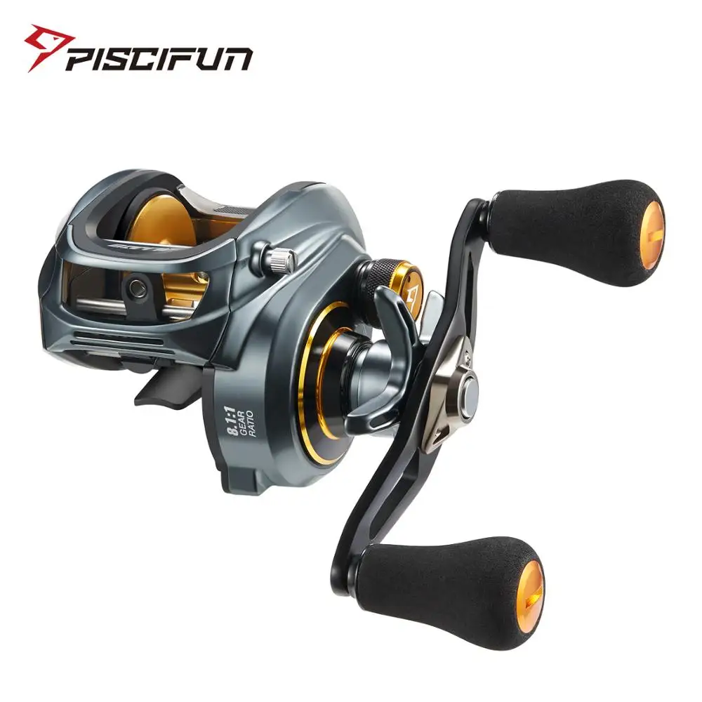 Piscifun Alijos 300 baitcasing катушка 15 кг Макс тяга 8 + 1 подшипники алюминиевая рама пресная
