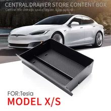 Auto Armrest Storage Box Glove Box Tray Box For Model X Model S Central Console StorageBox Auto Armrest Storage Box Glove Box Tray Box For Model X Model S Central Console StorageBox