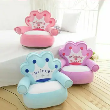 

Lazy Kids Sofa Cover Cartoon Couch Children Chair Baby Seat Armchair Toddler Girls PrincessCushion 50cm