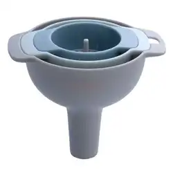 Funil de filtro de vinho do agregado familiar funil óleo de cozinha derramando funil de óleo mini grande calibre