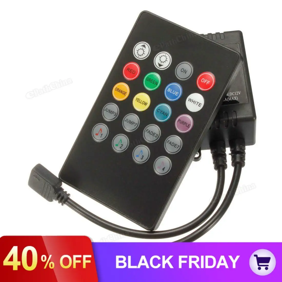 20 клавиш Музыка ИК пульт дистанционного управления сенсор для 3528 5050 RGB светодиодные полосы