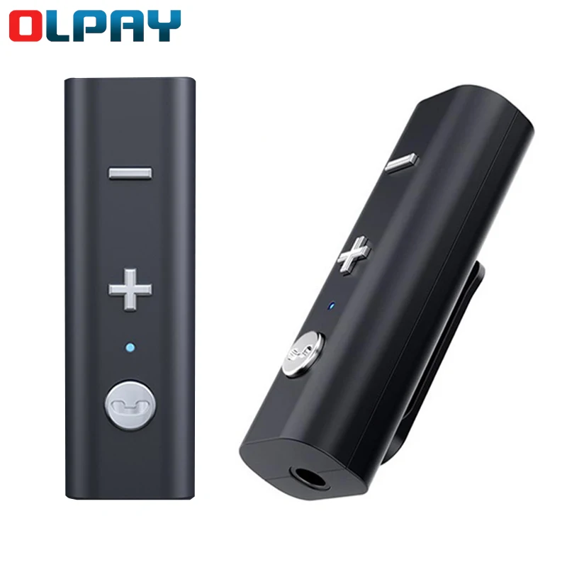 Receptor de audio con Bluetooth 5,0 para coche, adaptador de auriculares inalámbrico, transmisor de Audio AUX de 3,5mm