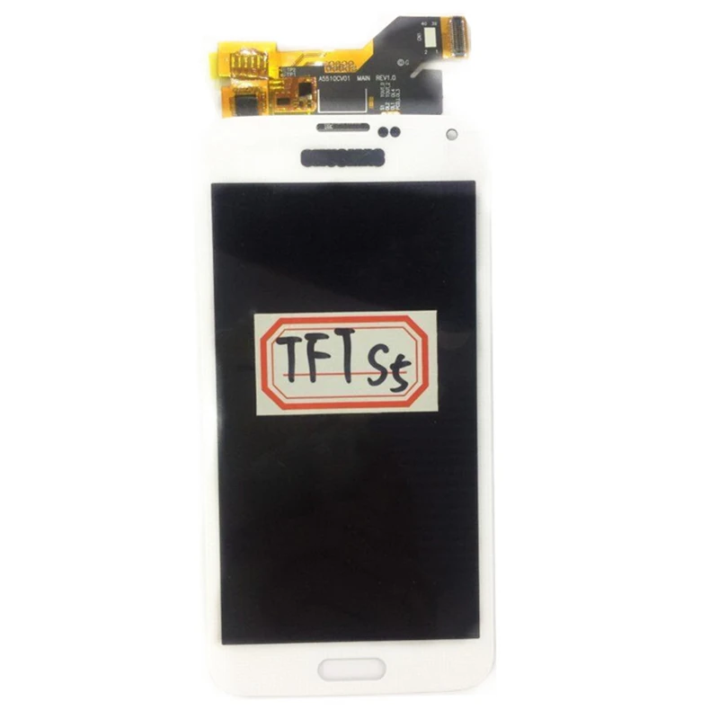 Протестированный S5 lcd TFT lcd дисплей с кодирующий преобразователь сенсорного экрана в сборе без рамки для samsung Galaxy S5 G900M G900A G900T