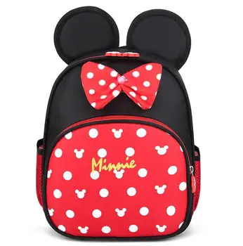 

Hot Sale Mickey School Bag Minnie Boys Girls baby Bag Children Backpack Kindergarten Backpack kid School Bags Satchel