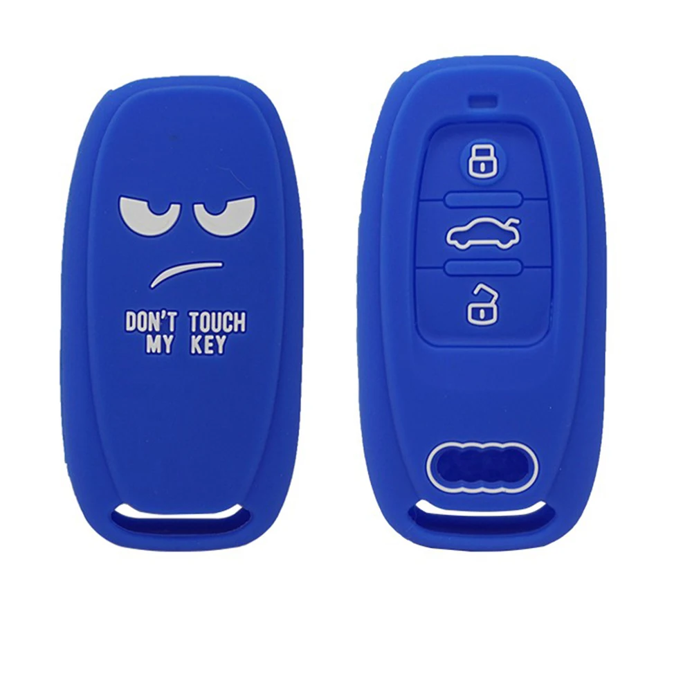 Cocolockey силиконовый чехол для автомобиля с надписью Don't Touch My Key держатель Audi A3 A4 A5