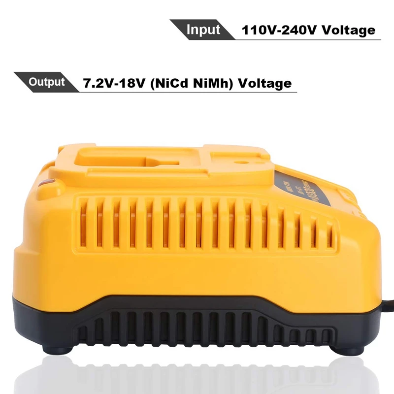 Dc9310 быстро Зарядное устройство для Dewalt 7,2 в-18 в хпр никель-металлогидридного и никель-металл-гидридных или никель Батарея Dc9096 Dc9098 Dc9099 Dc9091 Dc9071 De9057 Dw9096 Dw9094 Dw9072(США
