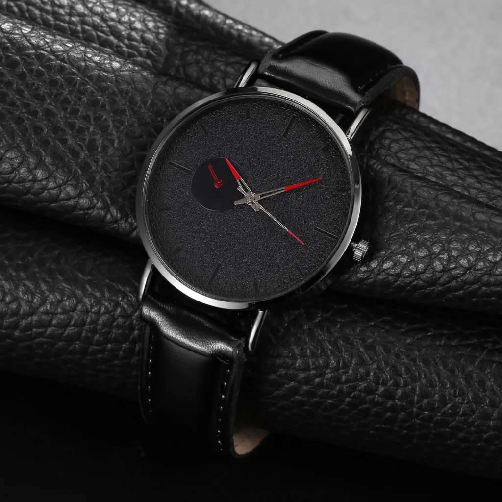 

Simple Casual relogio masculino watches men 2019 Fashion Sport Case Leather Band watch Quartz Business Wristwatch reloj hombre