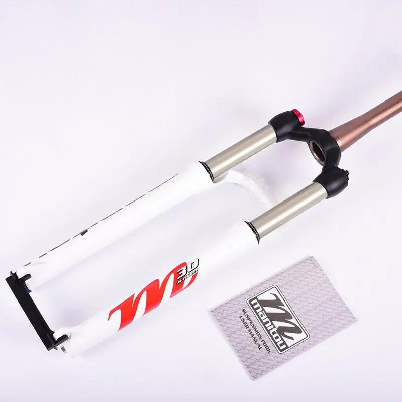 Bicycle Fork Manitou M30 27.5"650B 26er Fork Taper 100*9mm Manual/Remote lockout Mountain bike MTB air PK Marvel Comp - Цвет: 27.5 Manual WT