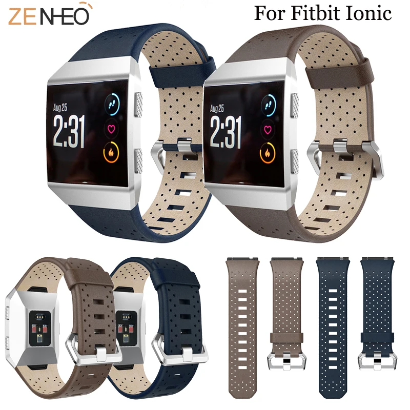 

====Watch band For Fitbit ionic leather sport watch bands wristband Replacement high quality smart watch strap For Fitbit ionic