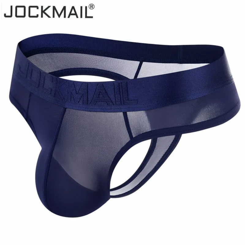 Джоки Jockmail мужские сексуальные стринги мужское нижнее белье из спандекса и