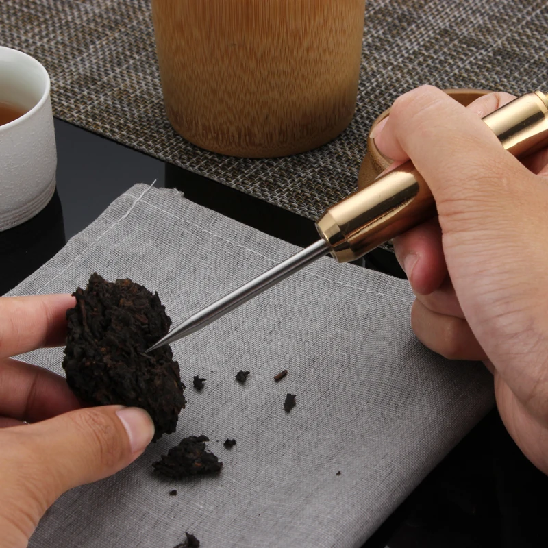 Chinese Puer Tea Knife Ceremony Prying Handmade Thickening Stainless Steel Tea Knife Green Caja De Te Household Products 50