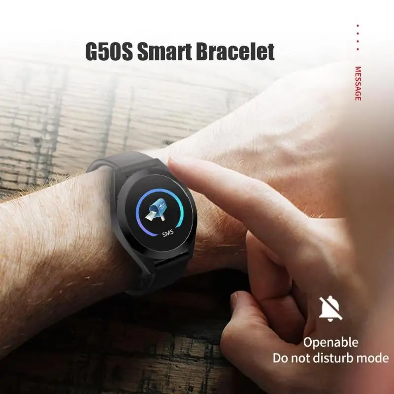 G50S Smartband сердечный ритм кровяное давление IP67 водонепроницаемый спортивный шагомер часы Время зарядки 2 часа длительность 7 часов