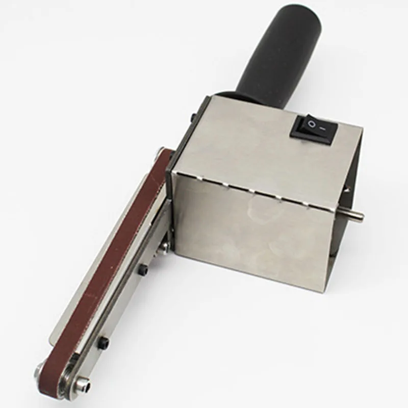 130W Electric Handheld Sander Belt Machine Sanding Grinding Polishing Machine Abrasive Belts Grinder DIY Polishing Cutter Edges
