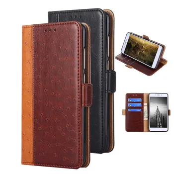 

Ostrich texture PU leather wallet flip case card slots for Google Pixel 2 XL/Google Pixel 2 phone bag magnetic cover funda coque