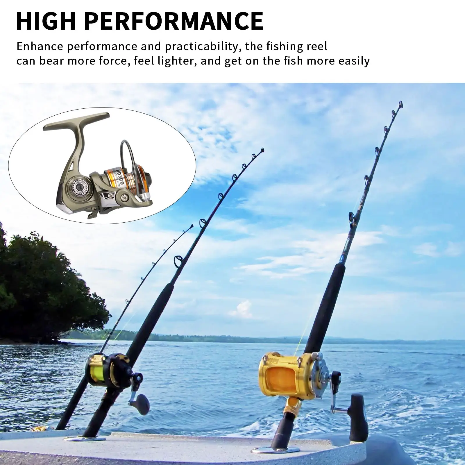 Metal Casting Reels With 8 Axis High-Speed Fishing Reel Corrosion Resistant Spinning For Outdoor | Спорт и развлечения