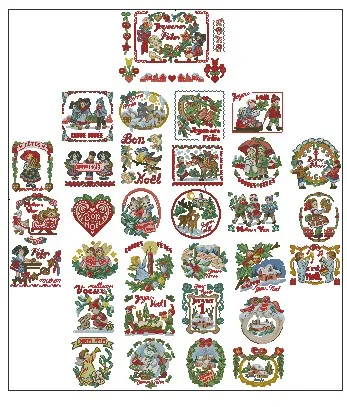 Kit La Grande Histoire Des Cartes De Cross Stitch Confezione Di Auguri Cucito Contato Kit Con Cuciture Incrociate, Nuovo Stile Contato