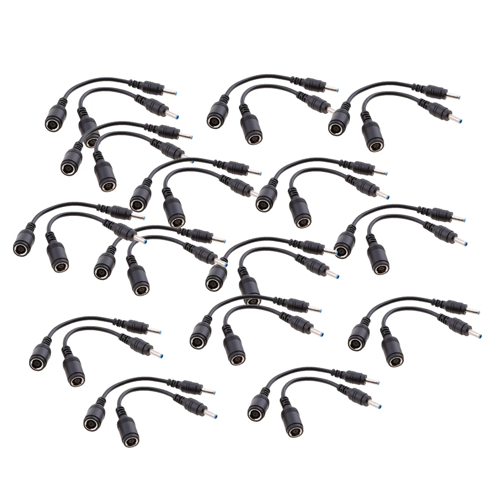 30x DC Power 4.5 x 3.0mm Male to 7.4x 5.0mm Female Jack for HP DELL Cable