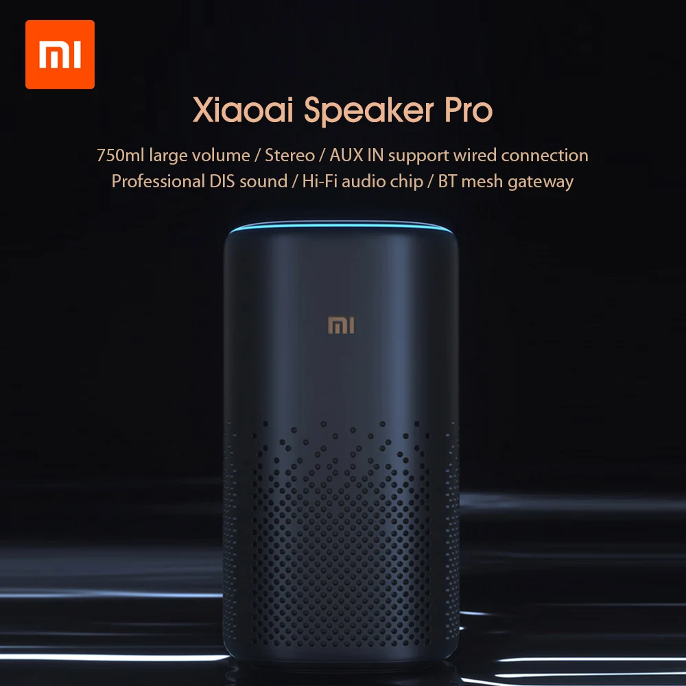 Xiaomi Xiaoai Bluetooth динамик Pro AI Bluetooth 4,2 сетчатый шлюз объемный звук умный пульт дистанционного управления с приложением Mijia