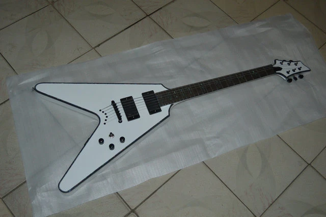 High Quality Customized White Shaped V Shaped Electric Guitar Can Be Customized According To The Requirements Of Free Shipping Electric Guitar Aliexpress