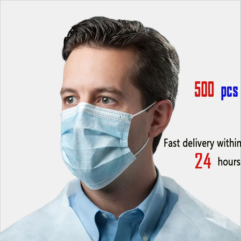 

disposable face masks protection masks mask mouth Face masks Elastic ear hook mask breathe 3 layer dust mask masque pm25