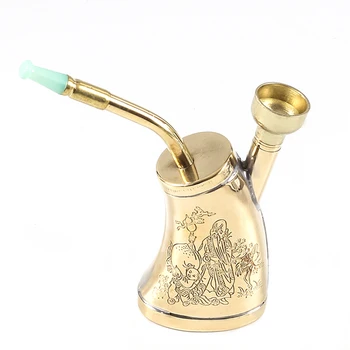 

Portable Hand - Style Men's Water Pipe Cigarette Holder Filter Smoker Mini Hookah For Smoking Metal Smoking Shisha.jt608
