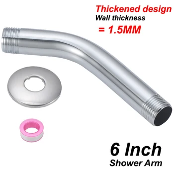 

Stainless Steel Shower Into The Wall Elbow Concealed Into The Wall Type Shower Elbow Arm Sprayed Accessories New