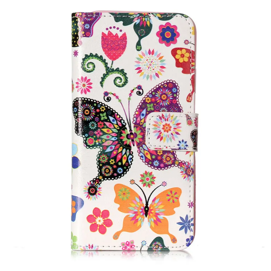 DEEVOLPO садовые Чехлы для Apple iPhone X XS MAX XR 8 7 Plus, цветочные покрытия для iPhone 5C, 5S, 6 S, слот для карт, чехлы для телефонов DP10G - Цвет: Color Butterfly