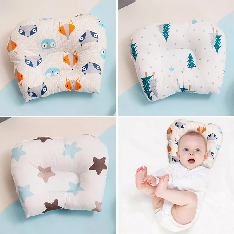 Baby Infant Newborn Cute Cartoon Head Support Pillow Sleep Cushion Pad New LA 