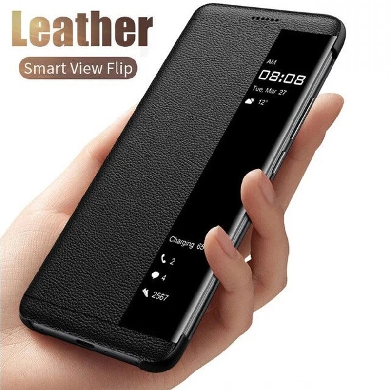 Thông Minh Dành Cho Xiaomi Redmi 9 8 9A 9C 8A Note 7 7S 8 8T 6 5 Da lật Xem Trường Hợp Dành Cho Xiaomi MI Note 10 A3 Lite 9T Pro xiaomi leather case