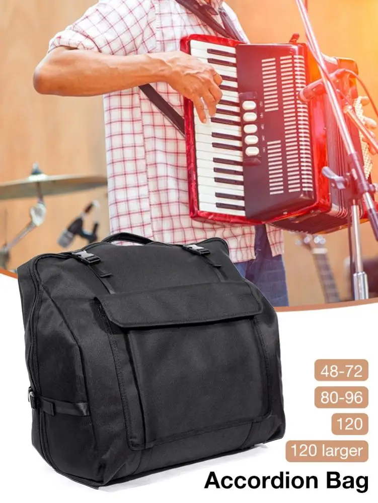

Accordion Gig Bag Accordion Storage Bag For 48/60/72/80/96/120 Bass Piano Accordions Protective Bag Musicial Instrument /FFY/