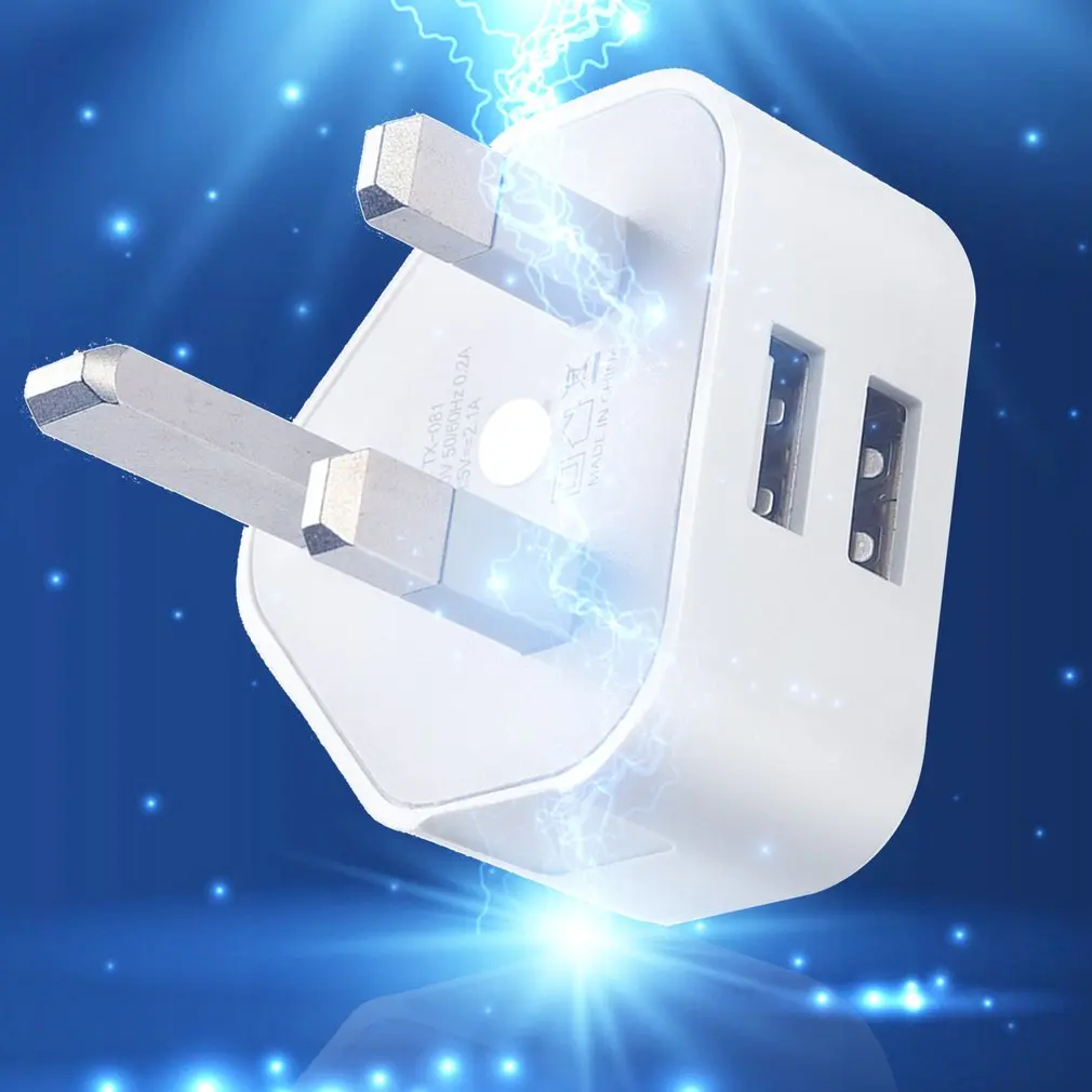 Трехногое британское стандартное зарядное устройство 1а для Apple зарядное устройство с двумя usb-портами Универсальное зарядное устройство Прямая поставка