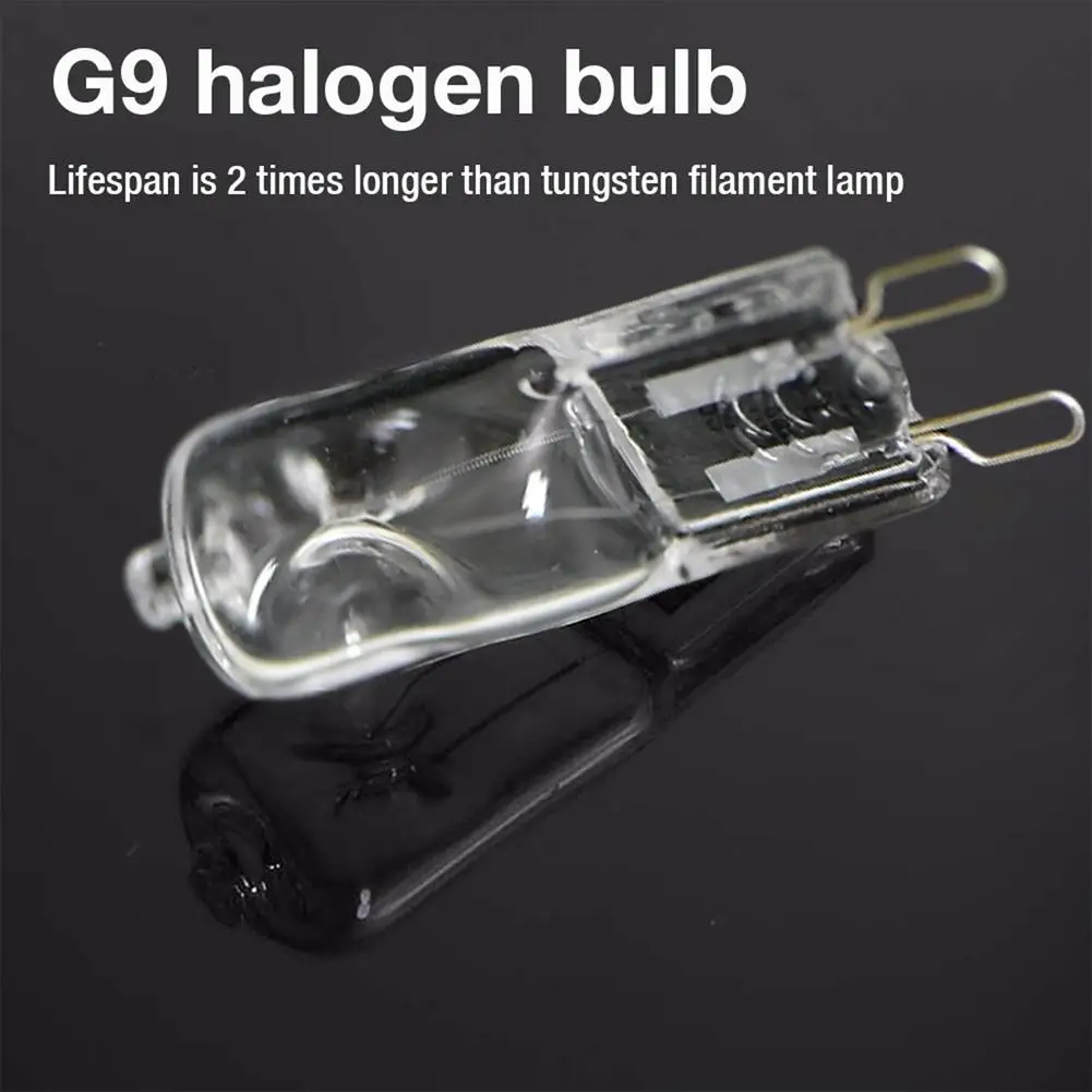 G9 Oven Light High Temperature Resistant Durable Halogen Bulb Lamp For Refrigerators Ovens Fans 40W 500℃ Pin Bulb