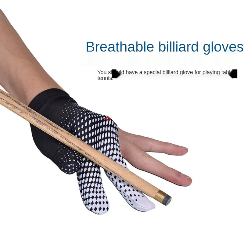 

BOODUN Three-Finger Billiard Gloves Single Pack Of Nine-Ball Snooker Breathable High-Elastic Non-Slip Gloves For Left Right Hand