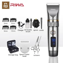 Машинка для стрижки волос Xiaomi RIWA, триммер со светодиодной подсветкой, моющиеся перезаряжаемые машинки для стрижки волос, профессиональный триммер для бороды, машинка для стрижки для мужчин Машинка для стрижки волос Xiaomi RIWA, триммер со светодиодной подсветкой, моющиеся перезаряжаемые машинки для стрижки волос, профессиональный триммер для бороды, машинка для стрижки для мужчин