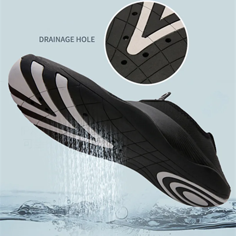 Men Women Comfortable Nonslip Upstream Aqua Shoes Quick Dry Seaside Trekking Wading Shoes Breathable Barefoot Beach Water