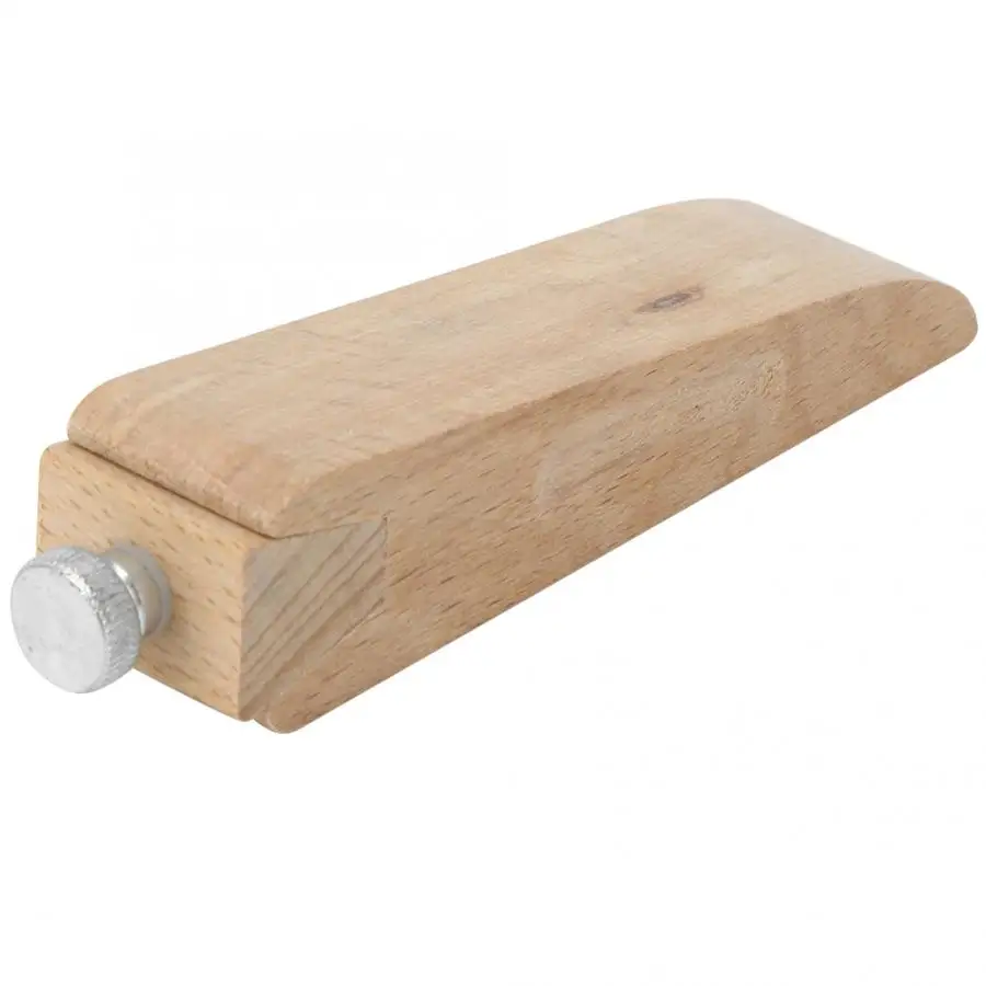 Leathercraft Tool Sets Wooden Leather Sanding Block DIY Leather Crafts Edge Treatment 105 x 22mm
