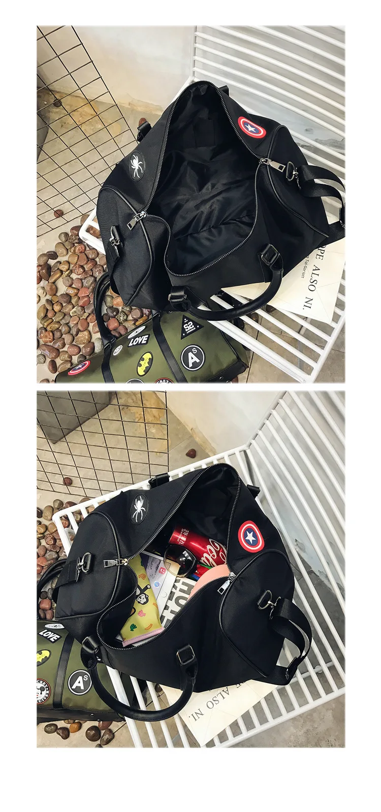 2 цвета большой емкости спортивная сумка для Женский Для Фитнеса Йоги тренировочная сумка через плечо сумки для спортзала мужская тренировочная сумка черный зеленый