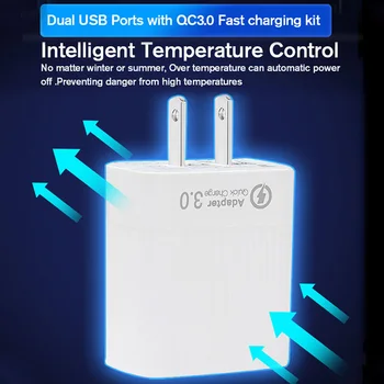 

Travel Power Adapter Outdoor Portable Universal Dual USB Port Accessory Drone Charger Safety Quick Charging For DJI Mavic Mini