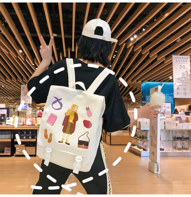 新款双肩包_秋季新款双肩包女学院风卡通休闲韩版可爱学生大容量定制---阿里巴巴_24