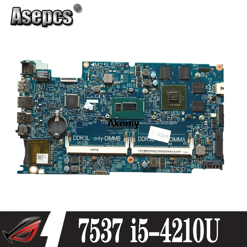 

PC NANNY DOH50 MB 12311-2 KJ7NX CN-03V4T2 03V4T2 3V4T2 For Dell Inspiron 15 7537 Laptop Motherboard SR1EF I5-4210U GT750M tested