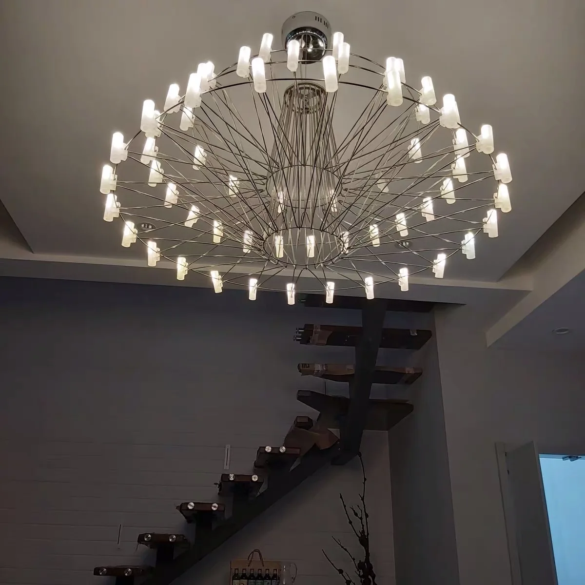 Скандинавский дизайн Led Chandelie трехэтажная люстра с башней используется для гостиной, столовой, отеля, лобби, Современное креативное освещение