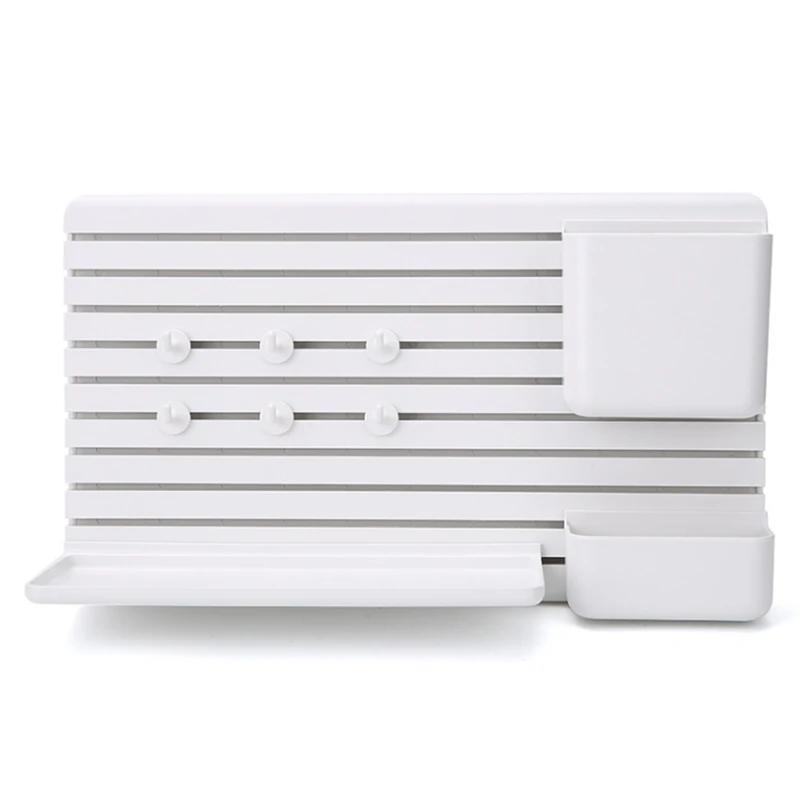 

Sticky Wall Storage Rack Creative Storage Box Creative Plastic Finishing Bathroom Kitchen Rack Multifunctional Storage Board
