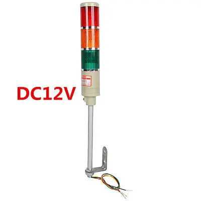

DC 12V 5W Red Green Yellow Industrial Signal Tower Lights Indicating Alarm
